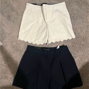 Banana Republic White and Blue Bermudas